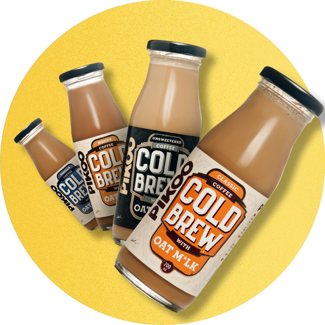 PIKOO Cold Brew Coffee with Oat Milk bottles